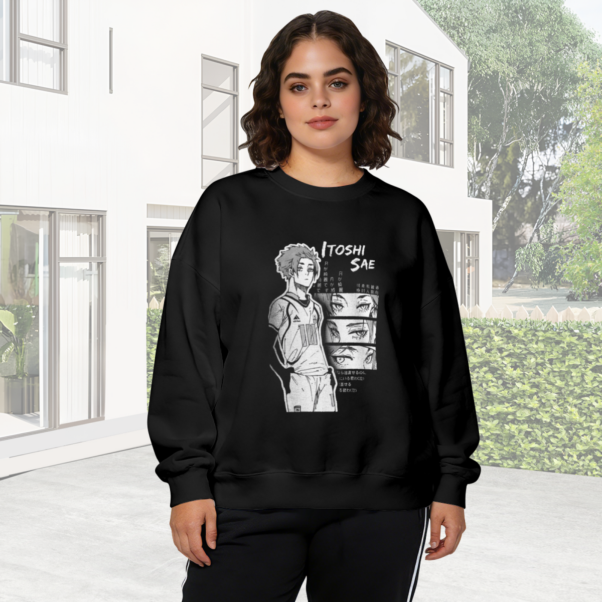 Itoshi Sae Blue Lock Anime Manga Panel Crewneck Sweatshirt
