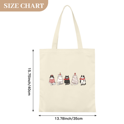 Vintage Hand Drawn Lemon Tree Canvas Bag | Fresh Forest Plant Print Versatile Tote