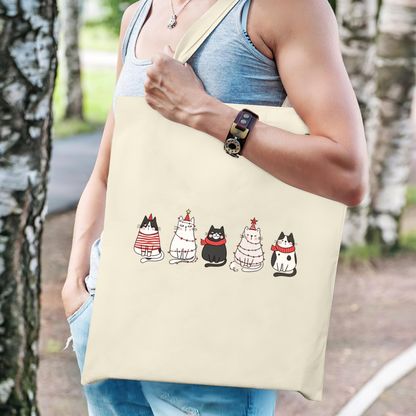 Vintage Hand Drawn Lemon Tree Canvas Bag | Fresh Forest Plant Print Versatile Tote