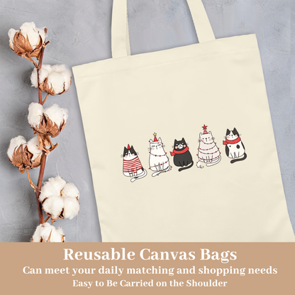 Vintage Hand Drawn Lemon Tree Canvas Bag | Fresh Forest Plant Print Versatile Tote