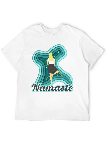 Namaste Yoga T-Shirt - Meditative Tree Pose