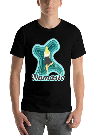 Namaste Yoga T-Shirt - Meditative Tree Pose