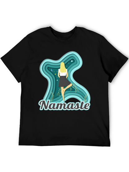Namaste Yoga T-Shirt - Meditative Tree Pose