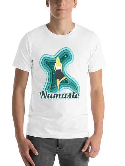 Namaste Yoga T-Shirt - Meditative Tree Pose