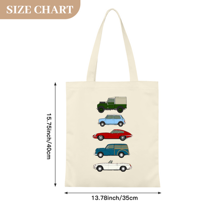 Minimal Luxury Fashion Logo Canvas Bag | Simple Trendy Daily Carry Shoulder Bag