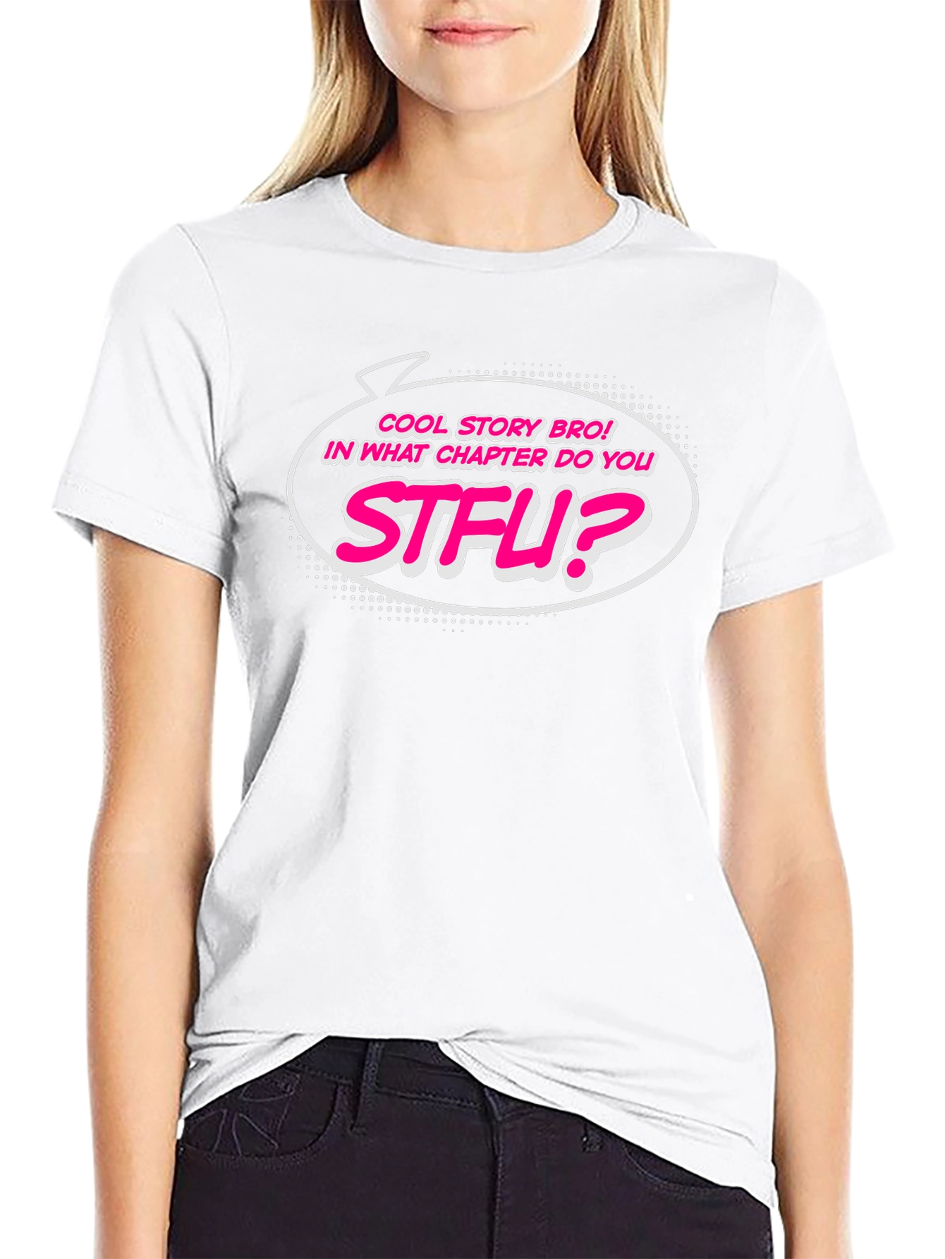 Cool Story Bro STFU Funny Graphic T-Shirt