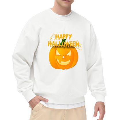 Happy Halloween Spooky Jack?O?Lantern Crew Neck Sweatshirt