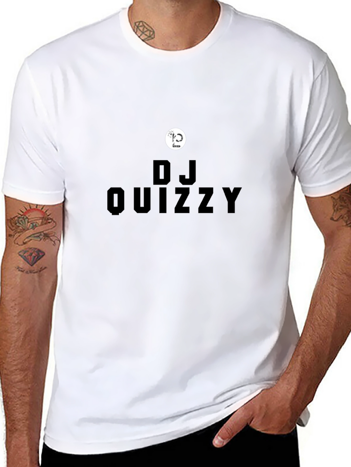 DJ Quizzy Black T-Shirt - Music Lover Tee