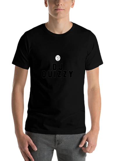 DJ Quizzy Black T-Shirt - Music Lover Tee