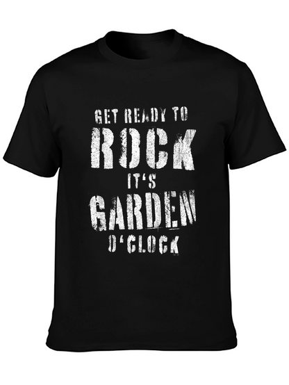 Rock Garden OClock Black Graphic Tee
