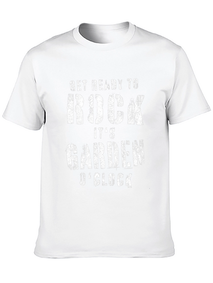 Rock Garden OClock Black Graphic Tee