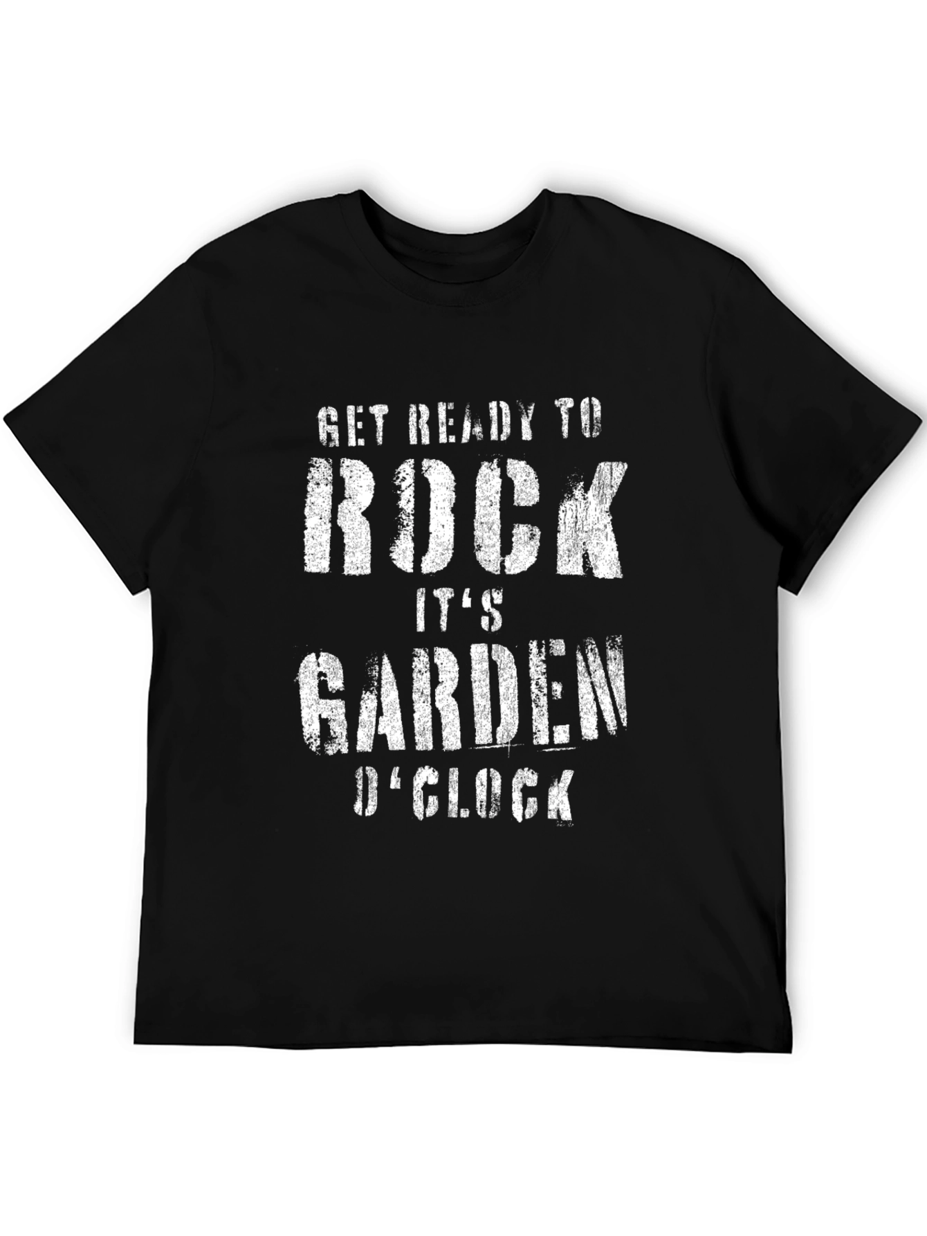 Rock Garden OClock Black Graphic Tee