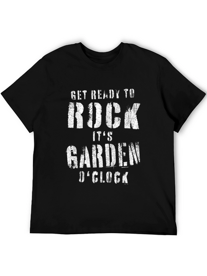 Rock Garden OClock Black Graphic Tee