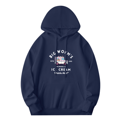 Big Worm's Ice Cream Truck Retro Graphic Hoodie