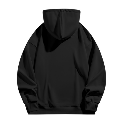 Minimal Flying Eagle Small Chest Print Casual Hoodie