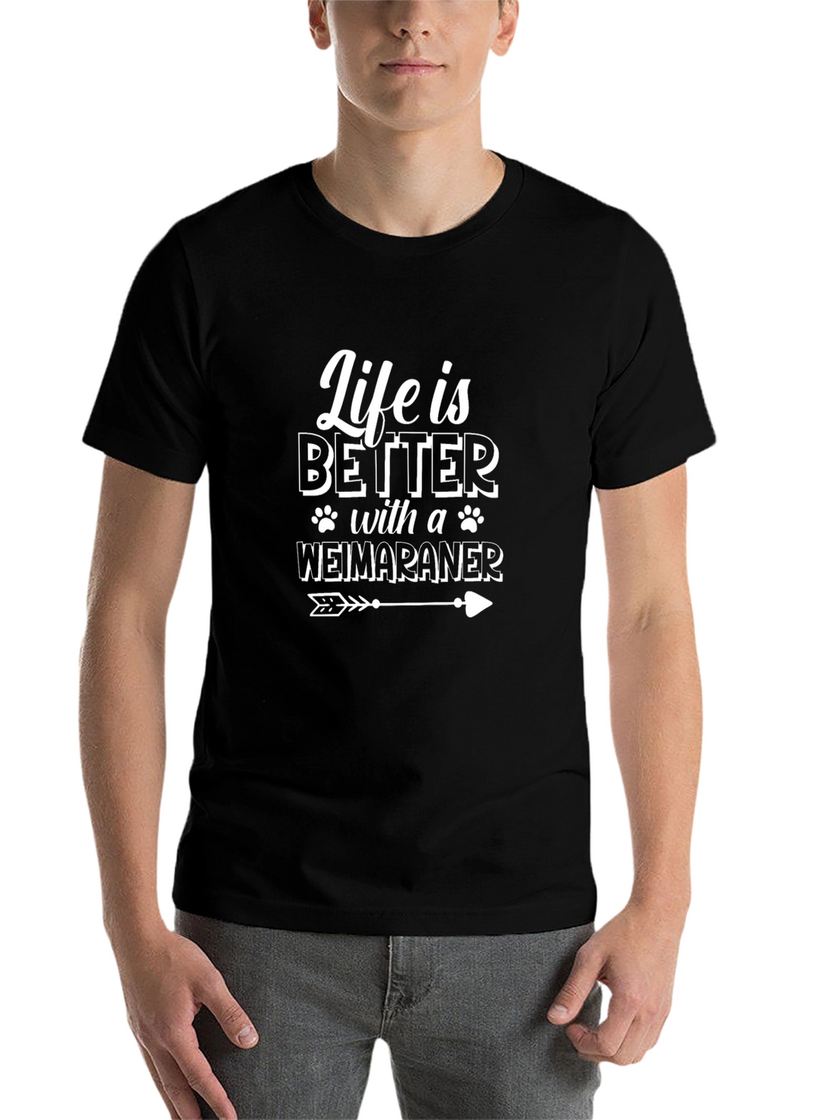 Life is Better with a Weimaraner T-Shirt