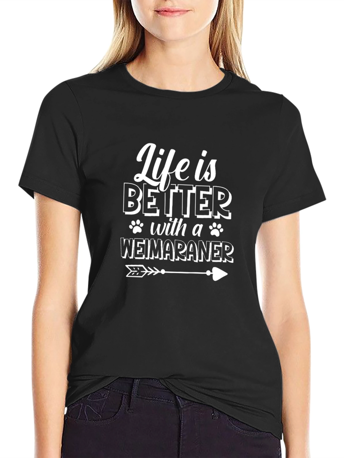 Life is Better with a Weimaraner T-Shirt