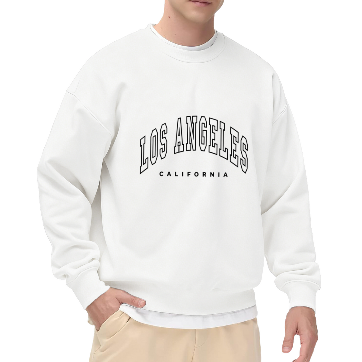 Vintage Los Angeles California Letter Crewneck Sweatshirt
