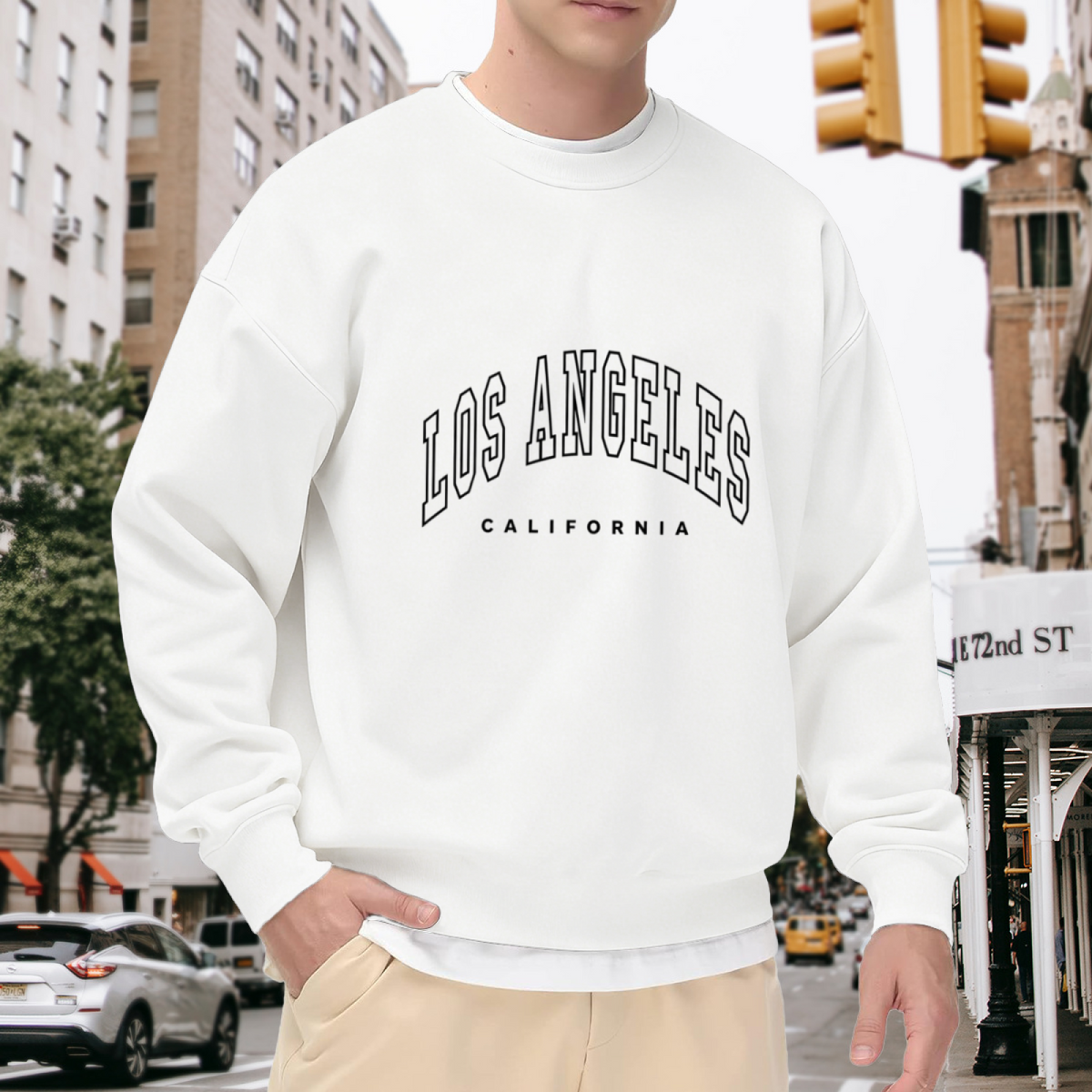 Vintage Los Angeles California Letter Crewneck Sweatshirt