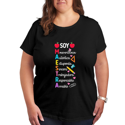 Soy Maestra Spanish Teacher Proud Graphic Tee