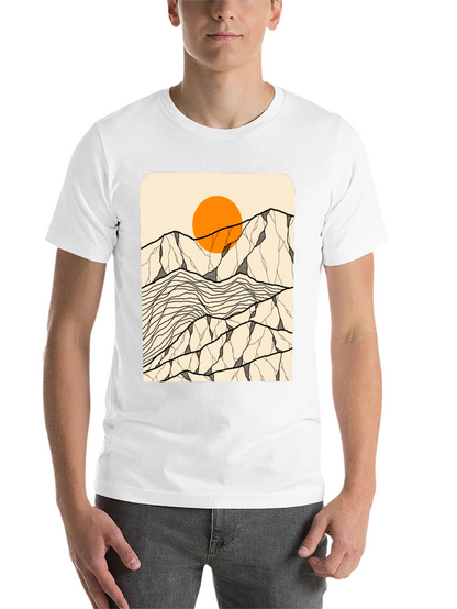 Mountain Sun Graphic Tee - Black Unisex T-Shirt
