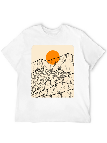 Mountain Sun Graphic Tee - Black Unisex T-Shirt