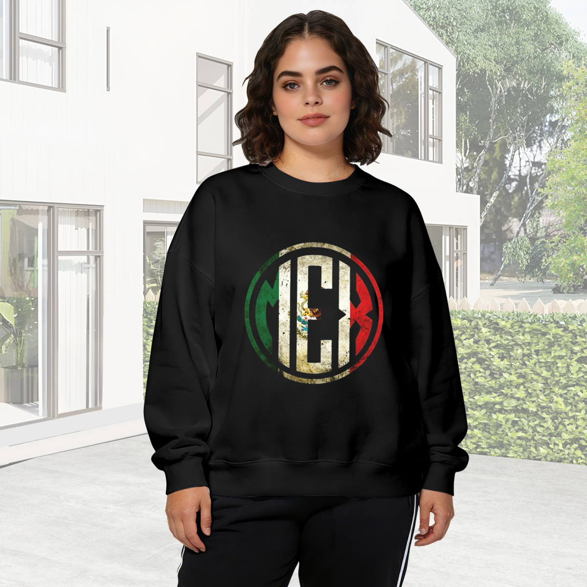 Vintage Distressed MEX Mexico Flag Logo Crewneck Sweatshirt
