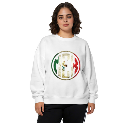 Vintage Distressed MEX Mexico Flag Logo Crewneck Sweatshirt