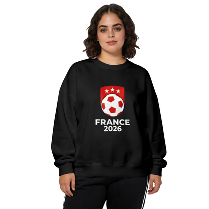 France 2026 Football Fan Graphic Crewneck Sweatshirt