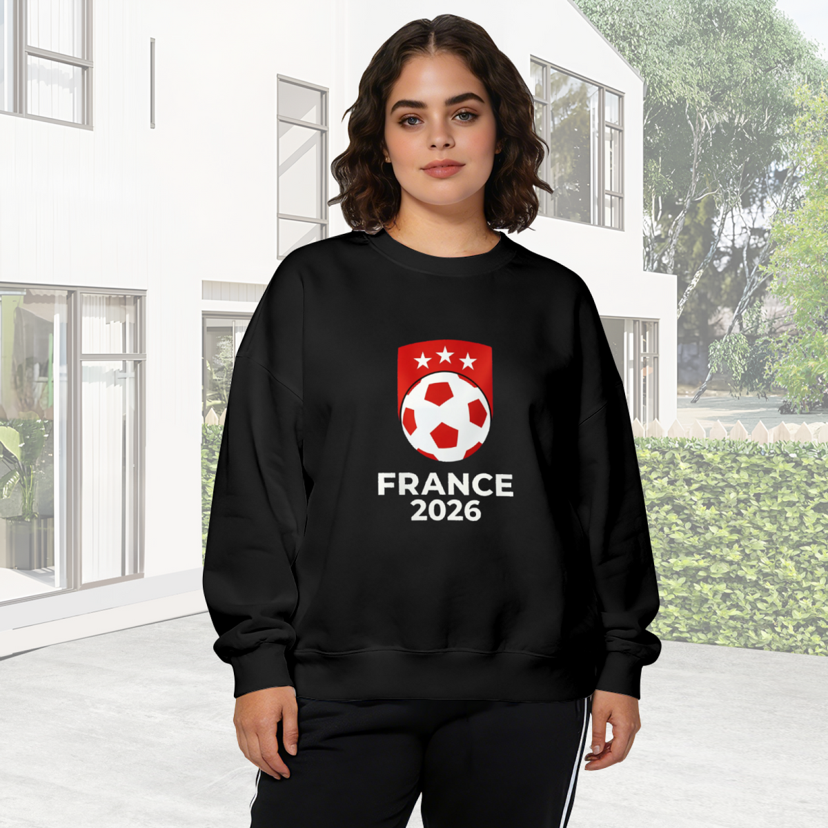 France 2026 Football Fan Graphic Crewneck Sweatshirt