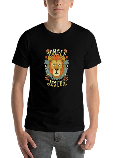 Jungle Jester Lion Graphic T-Shirt
