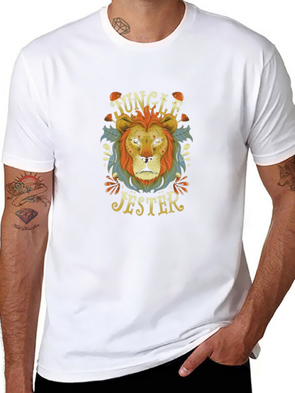 Jungle Jester Lion Graphic T-Shirt