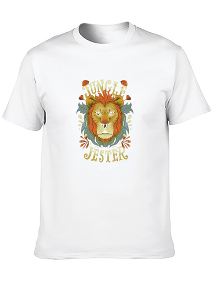 Jungle Jester Lion Graphic T-Shirt