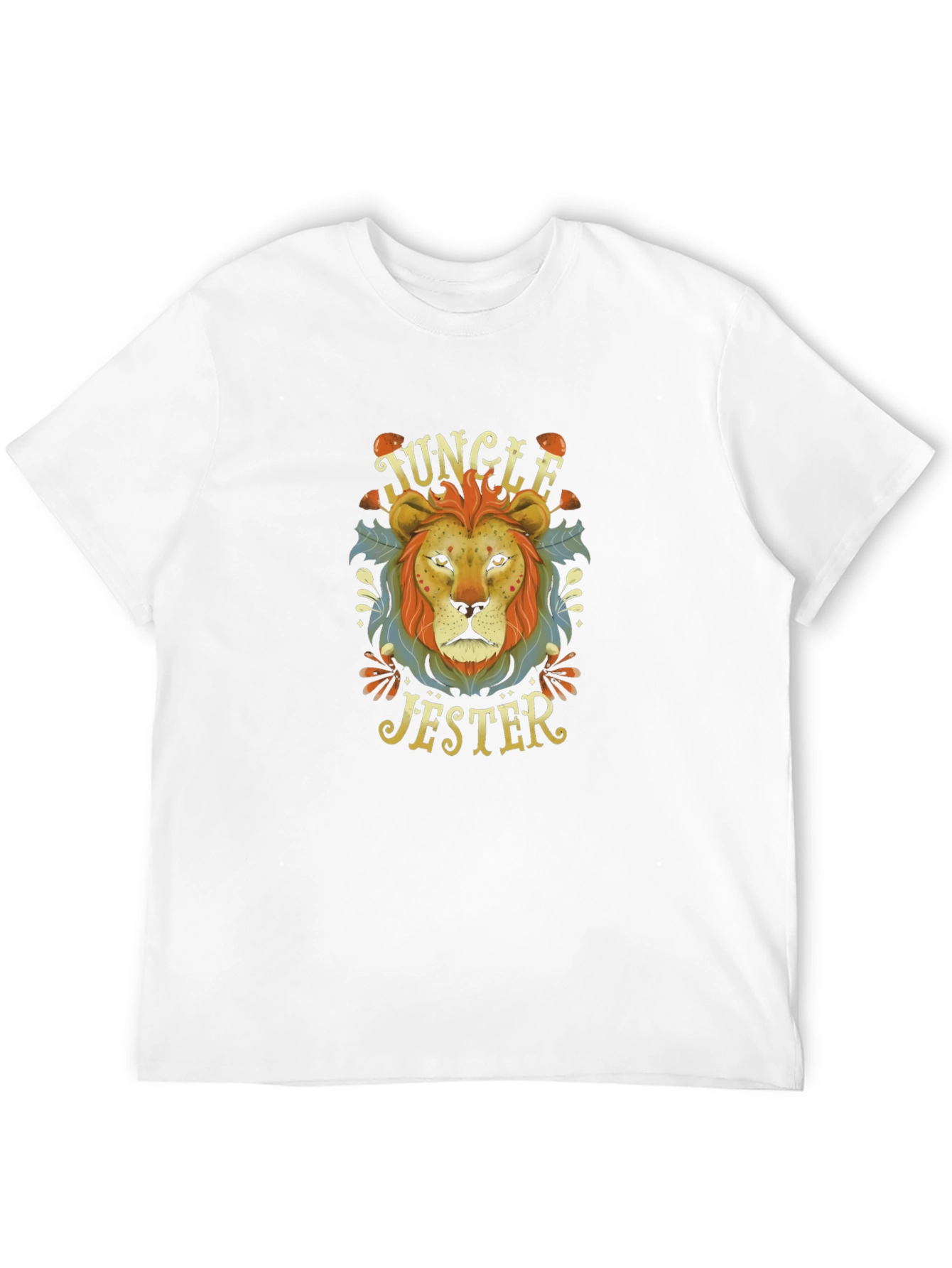 Jungle Jester Lion Graphic T-Shirt