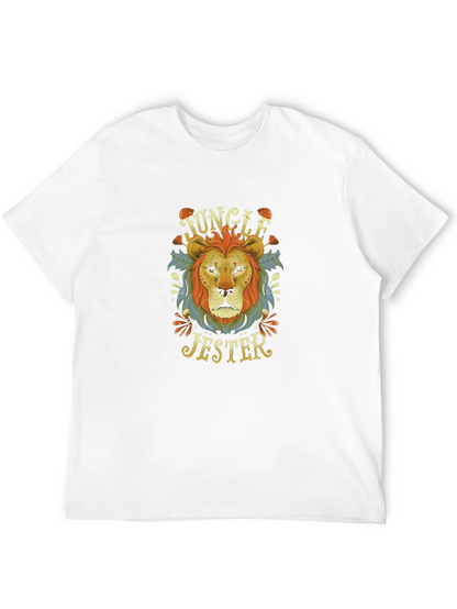 Jungle Jester Lion Graphic T-Shirt