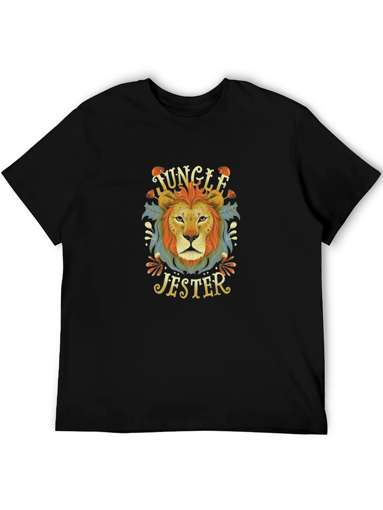 Jungle Jester Lion Graphic T-Shirt