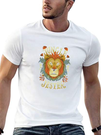 Jungle Jester Lion Graphic T-Shirt
