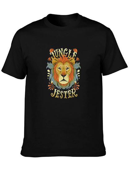 Jungle Jester Lion Graphic T-Shirt