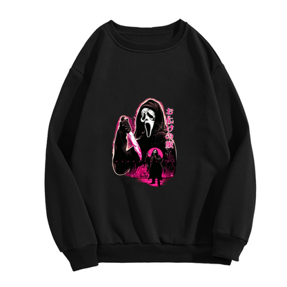 Stunning Watercolor Blue Butterfly Black Base Crewneck Sweatshirt