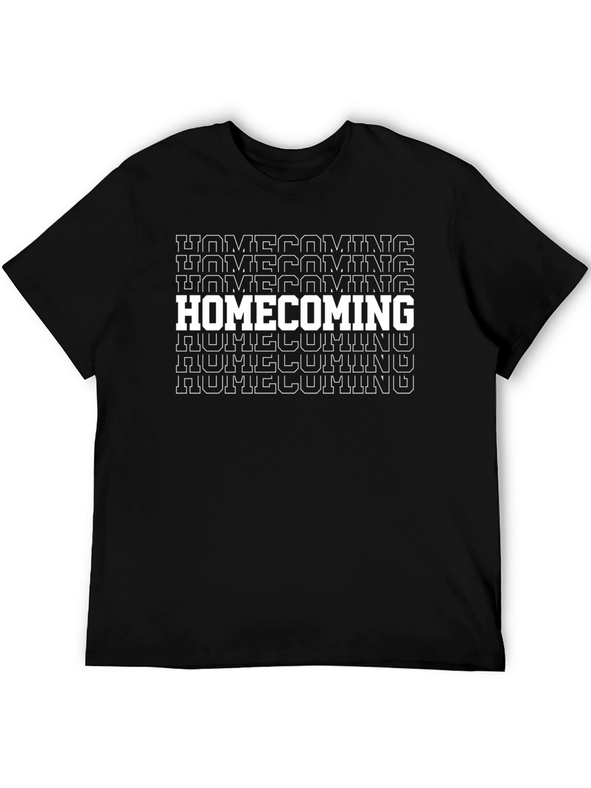 Homecoming Graphic Tee - Black Cotton T-Shirt
