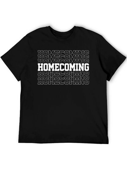 Homecoming Graphic Tee - Black Cotton T-Shirt
