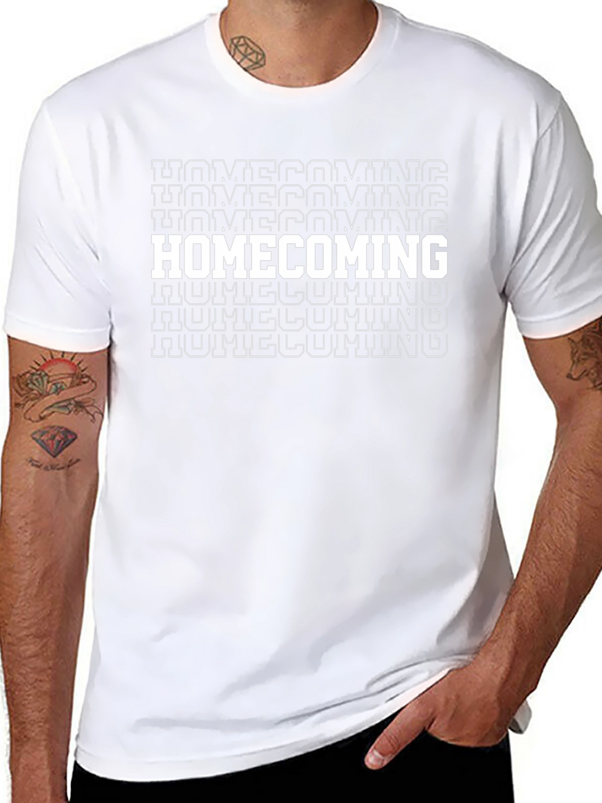 Homecoming Graphic Tee - Black Cotton T-Shirt
