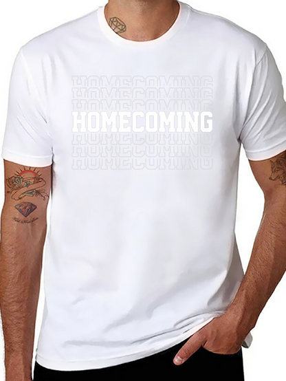 Homecoming Graphic Tee - Black Cotton T-Shirt