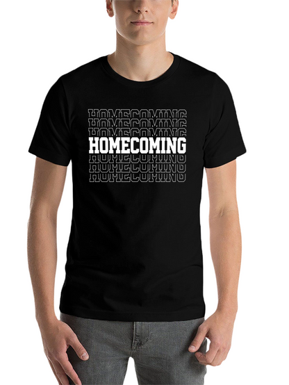 Homecoming Graphic Tee - Black Cotton T-Shirt