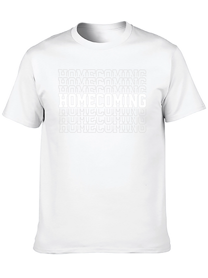 Homecoming Graphic Tee - Black Cotton T-Shirt