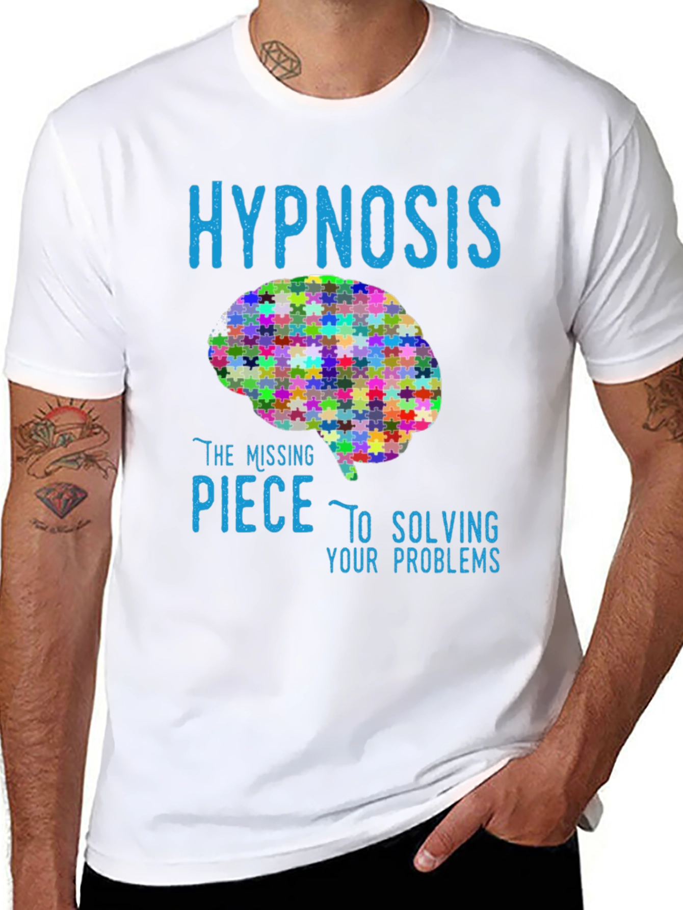 Hypnosis Brain Puzzle T-Shirt: Solve Your Problems
