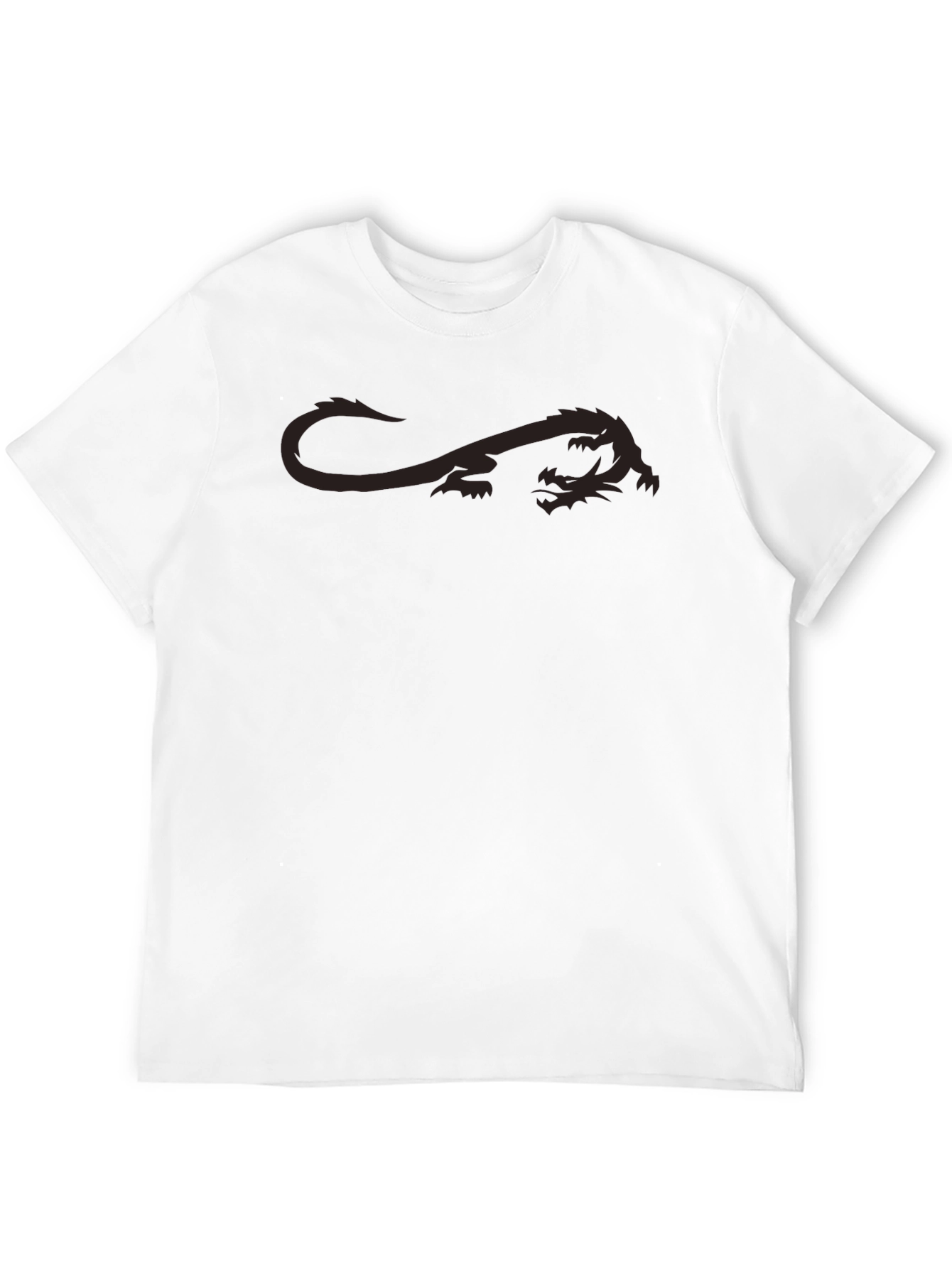 Mens Dragon Graphic T-Shirt - Black