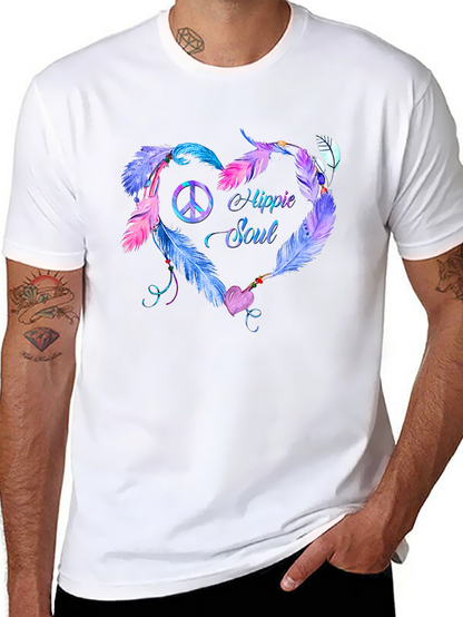 Hippie Soul Feather Heart T-Shirt