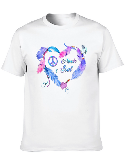 Hippie Soul Feather Heart T-Shirt
