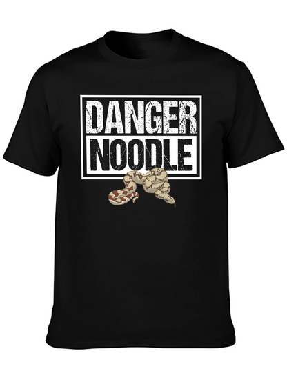 Danger Noodle Snake T-Shirt - Funny Reptile Tee